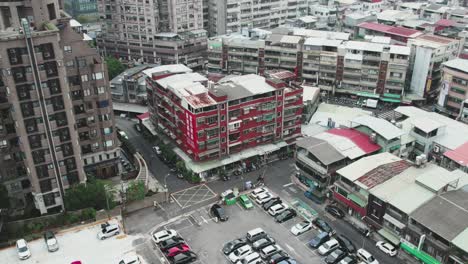 apartment buildings in guandu neighborhood in taipei, taiwan