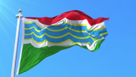 bandera de tiraspol, ciudad capital de transnistria, bucle