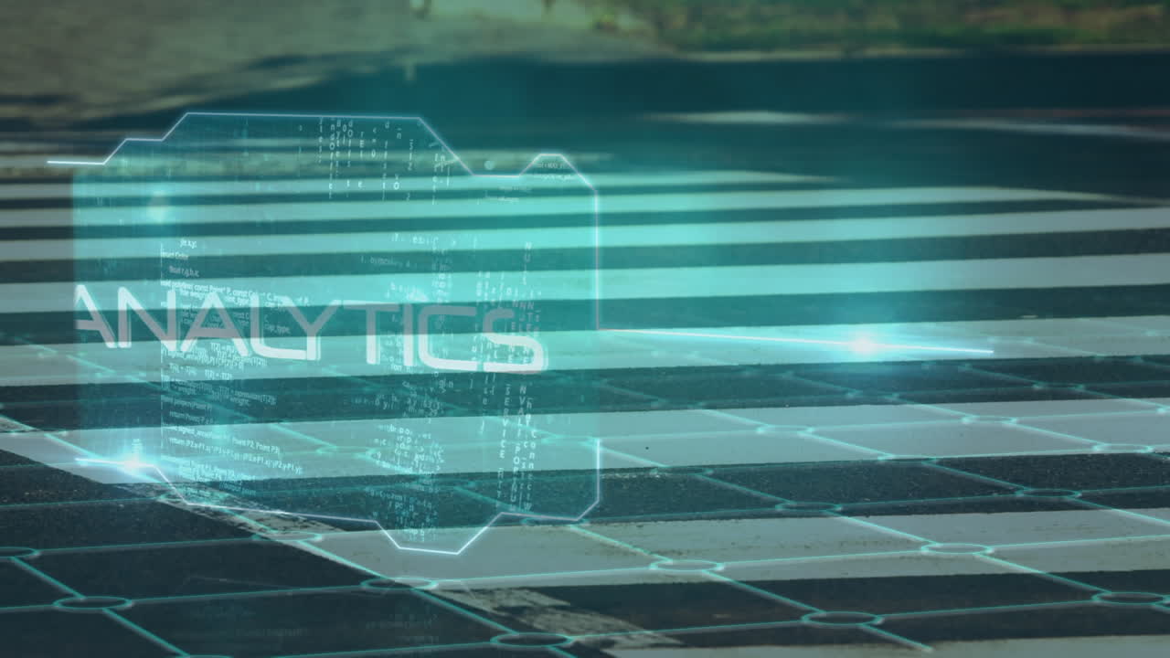 도시에서 걸어다니는 사람들 위에 비즈니스 텍스트의 애니메이션