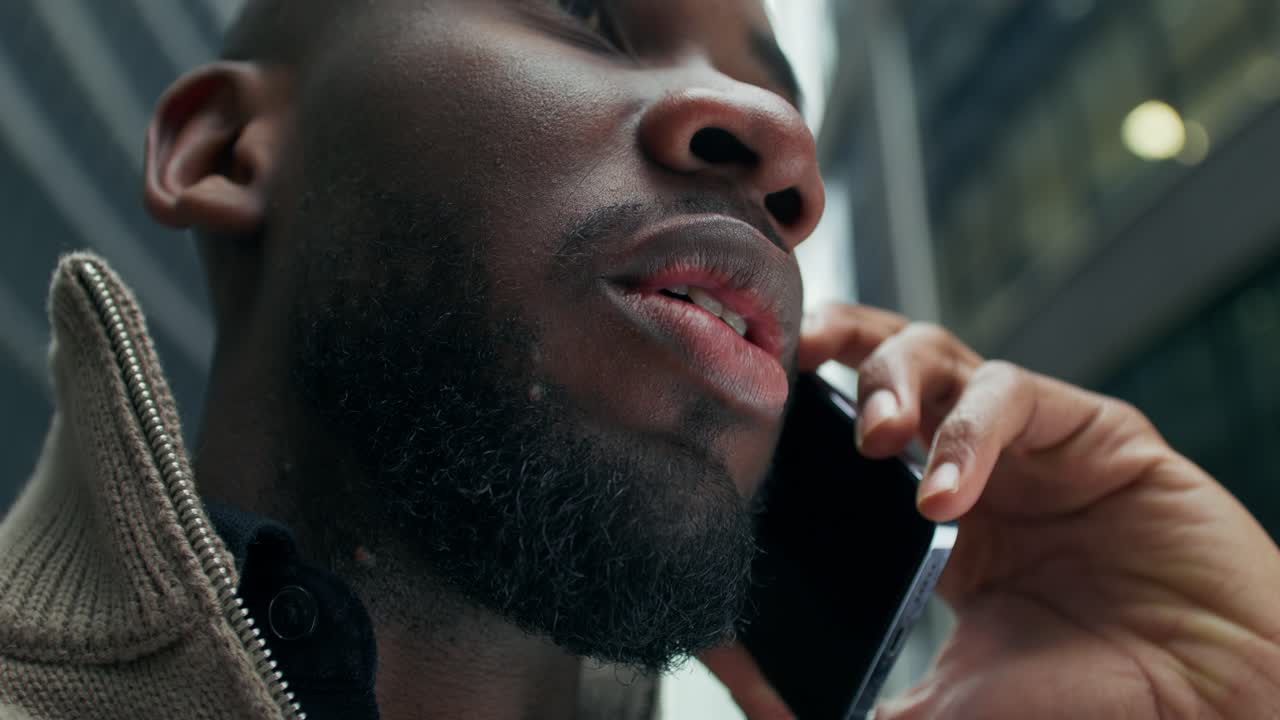 Man on the Phone in the City
