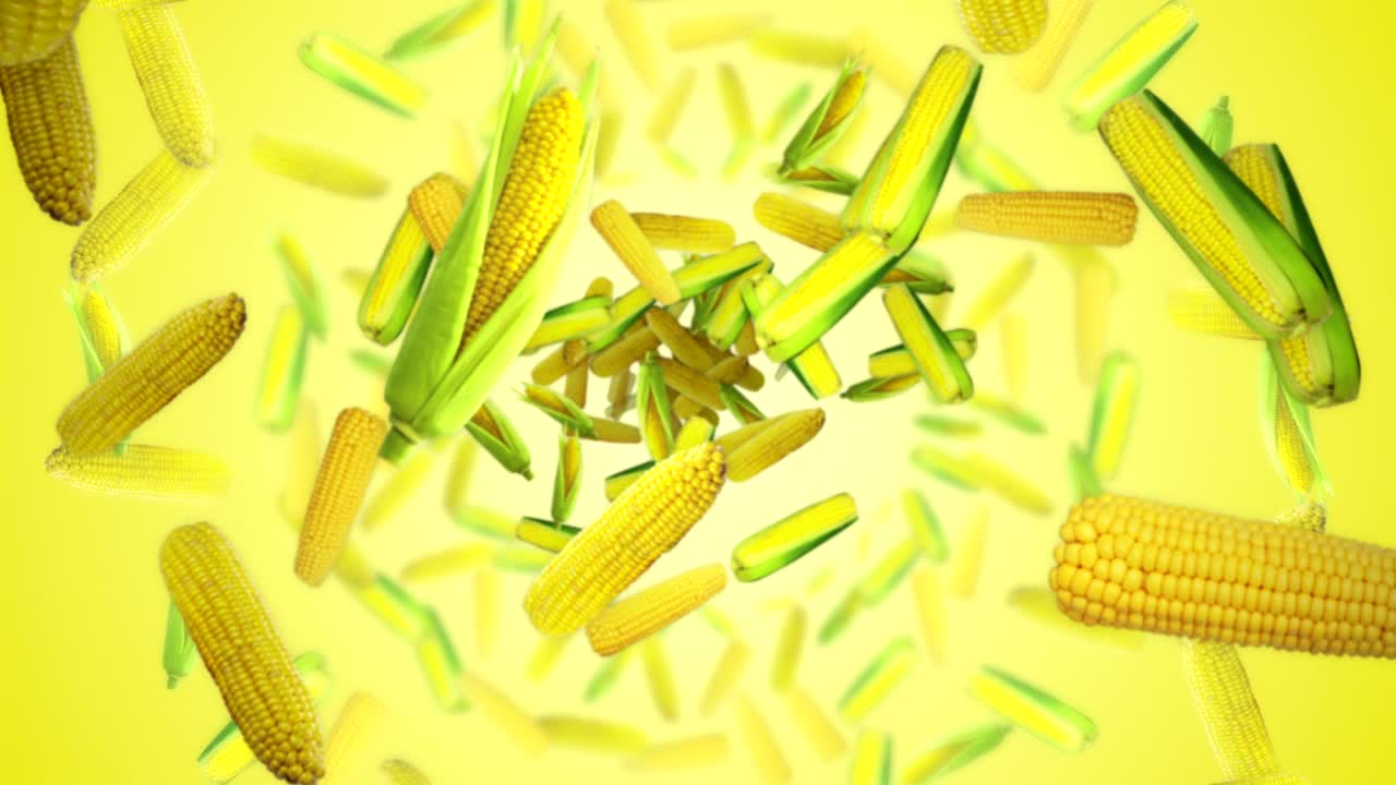 fondo de maíz en caída, con canal alfa, bucle