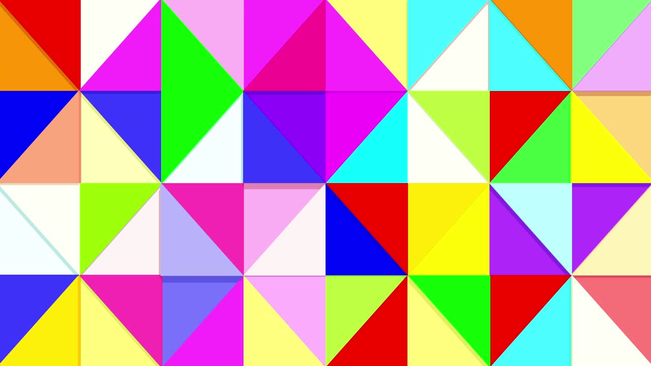 colorida caja de forma geométrica movimiento de bucle sin costuras suavemente alrededor puede ser utilizado como fondo para la educación del niño.