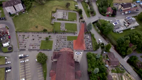 Church-in-Arth,-a-town-in-Schwyz-District-in-Switzerland