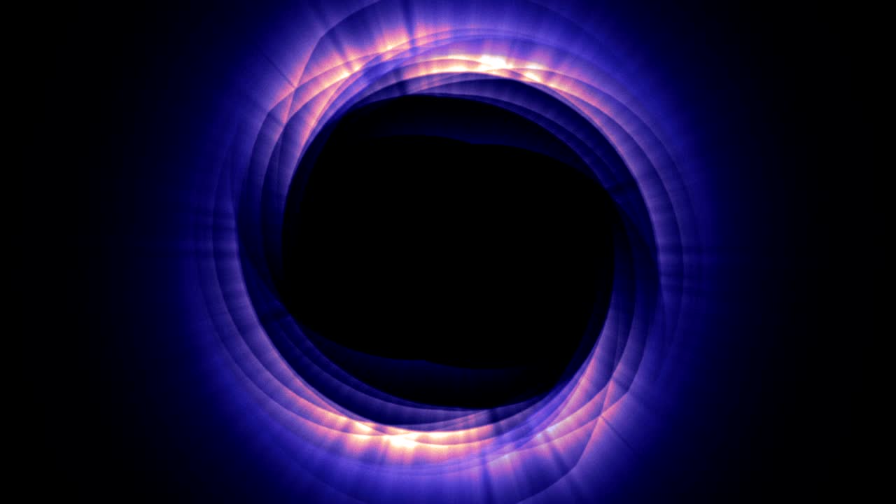 las partículas mágicas anillo fondo abstracto, animación, renderización, bucle