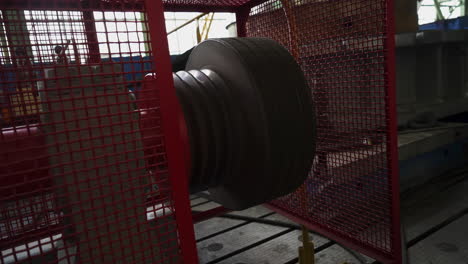 industrial machinery with protective enclosure