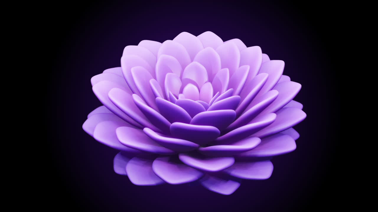 Purple Flower in Digital Art