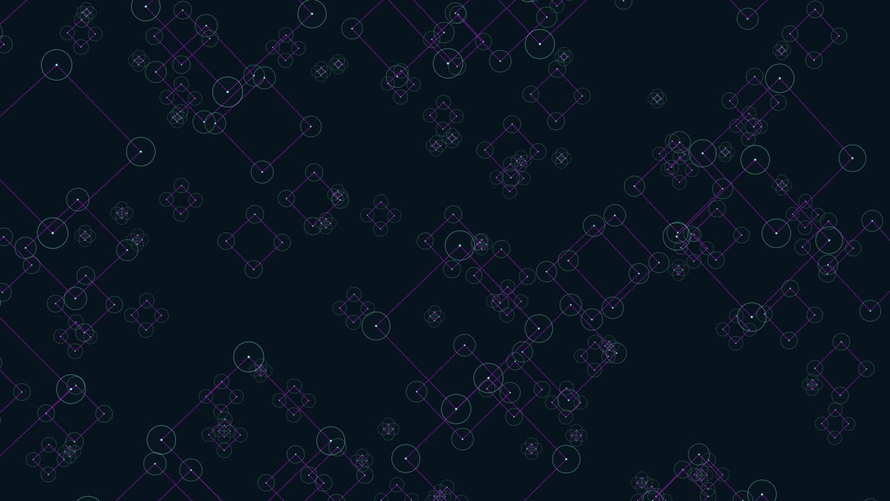 patrón de puntos en forma de diamante púrpura y verde sobre un fondo negro