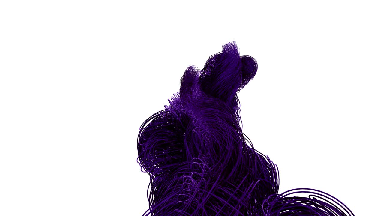 4k hilos espirales que corren hacia arriba - cable de color - cables espirales retorcidos - fibra óptica - cables de fibra óptica creciente red de líneas fondo tecnológico - cables mixtos de color y sistema de datos progresivo - red de neuronas - color púrpura