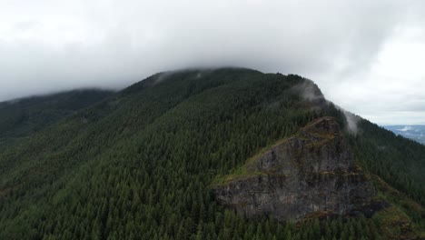 4K-drone-view-from-Rattlesnake-ridge-mountains-in-seattle