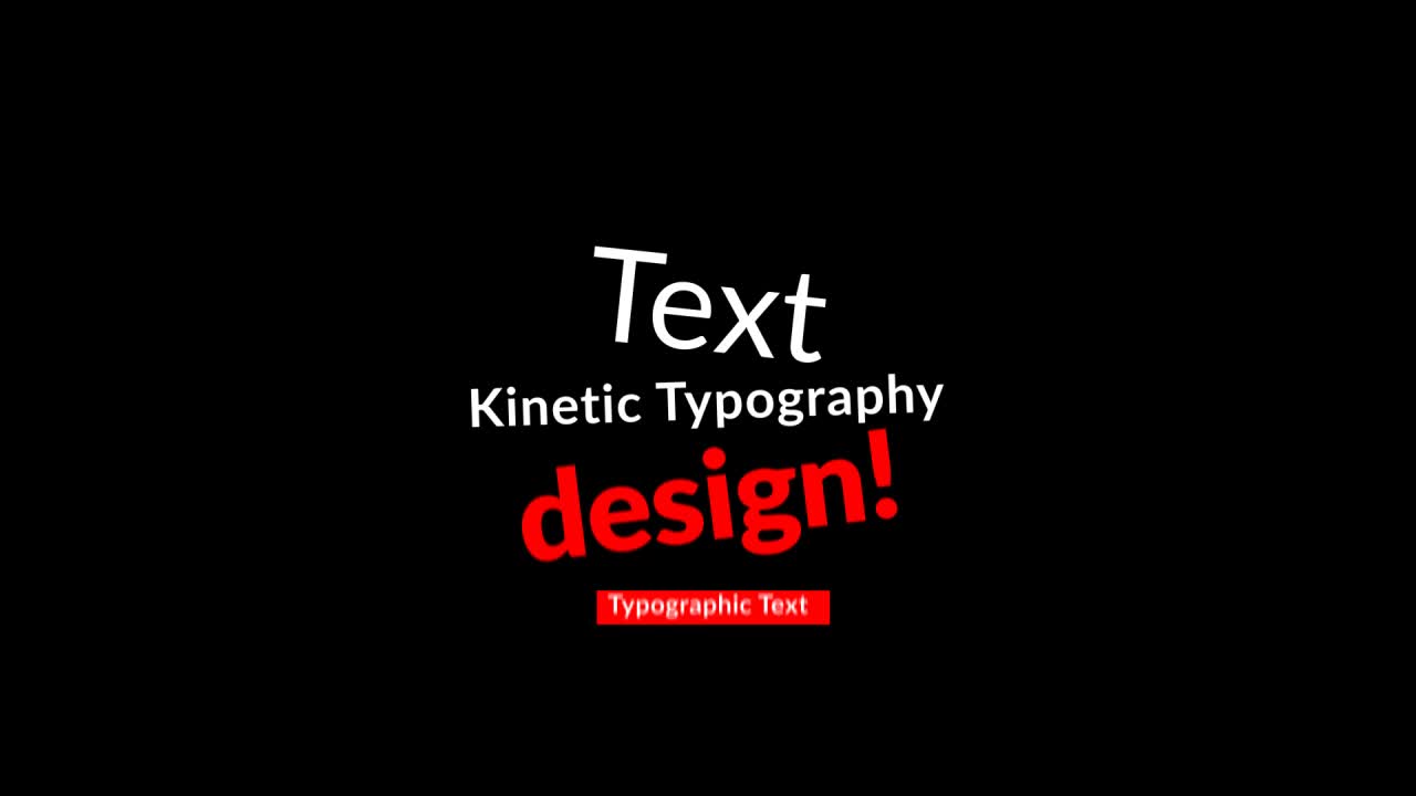 Motion Graphics Typography