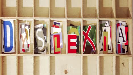 the word dyslexia mix up
