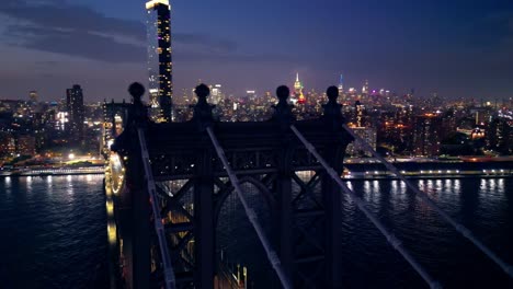 Adjacent-to-Manhattan-Bridge,-One-Manhattan-Square-stands-as-striking-skyscraper