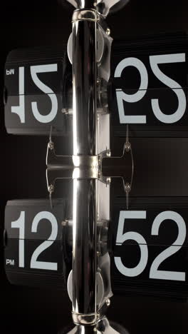 temporizador de reloj de giro en vertical