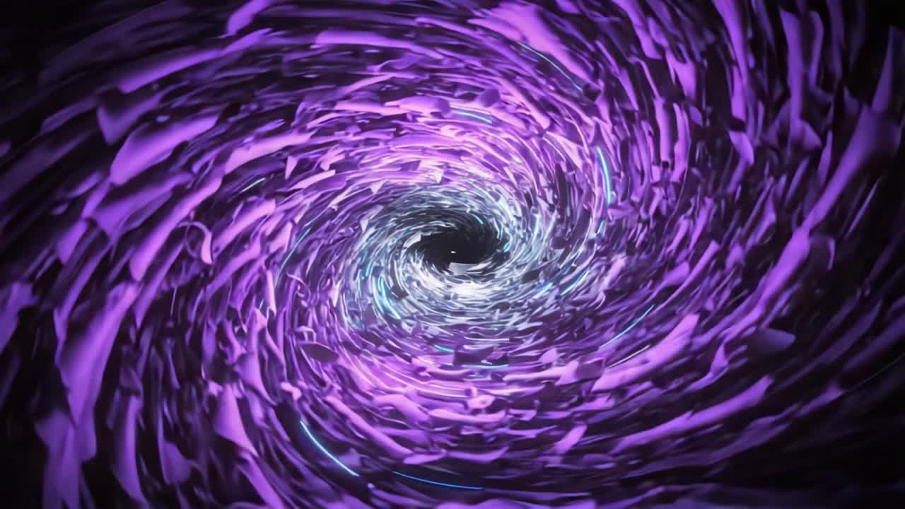 A Stunning Visual Journey through an Abstract Spiral of Light: Exploring the Depths of a Colorful Cosmic Vortex Captivating the Imagination of Onlookers
