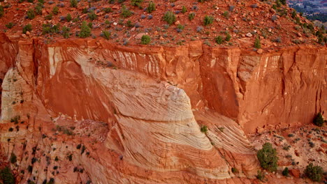 flying over the canyonlands, the drone captures nature’s vast, surreal canvas sculpted by wind and water.