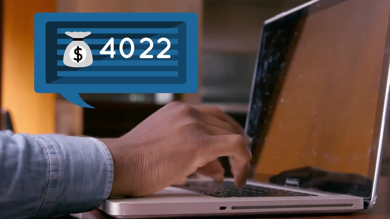 icono de burbuja de mensaje y números