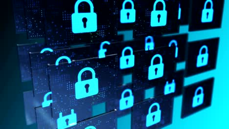 tecnología de base de datos de seguridad inteligente - almacenamiento seguro de datos de información en bucle de video.