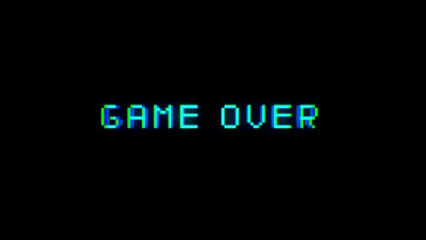juego sobre texto con mala señal. efecto glitch