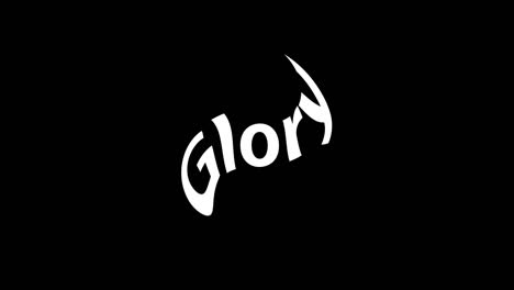 glory text animation message motion graphics