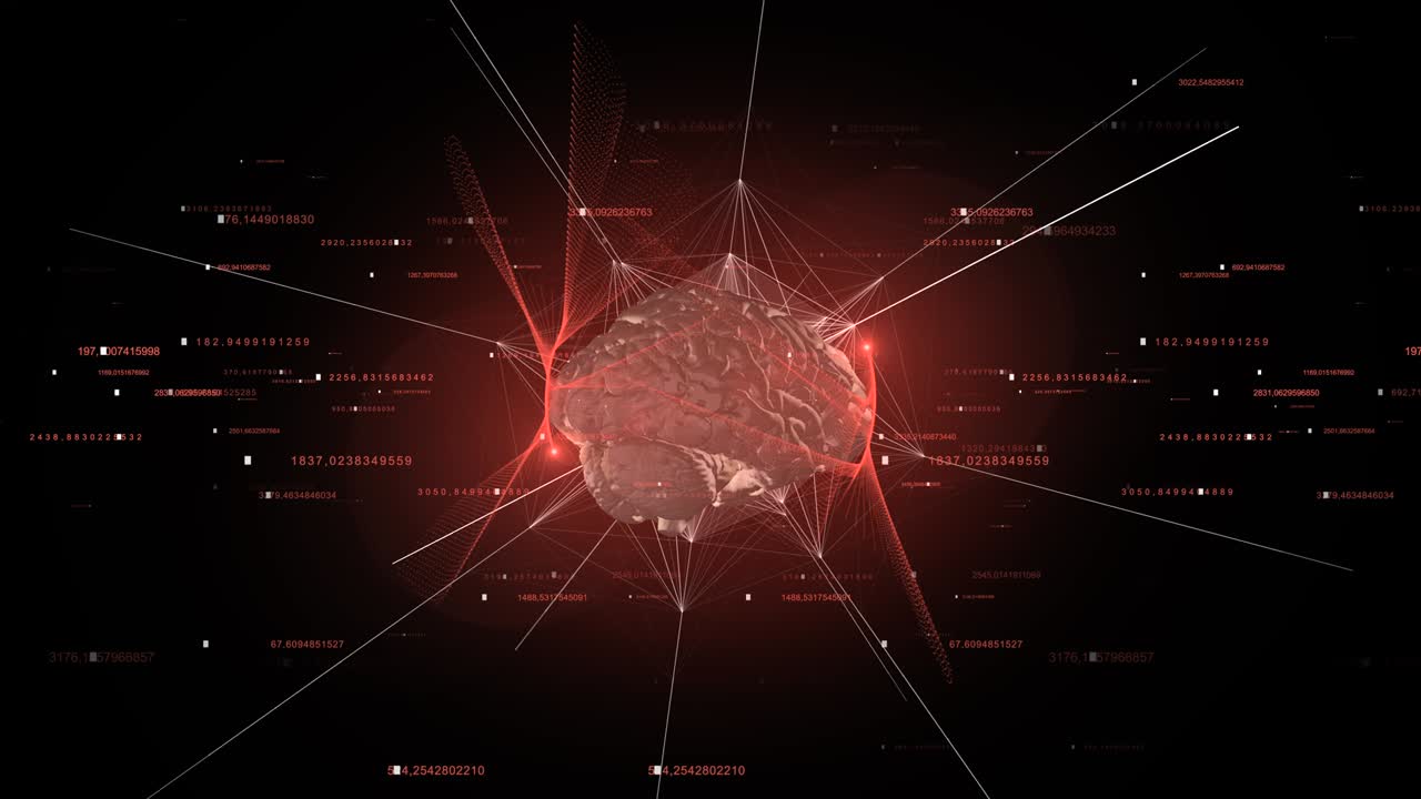 추상적인 뇌 배경 4k
