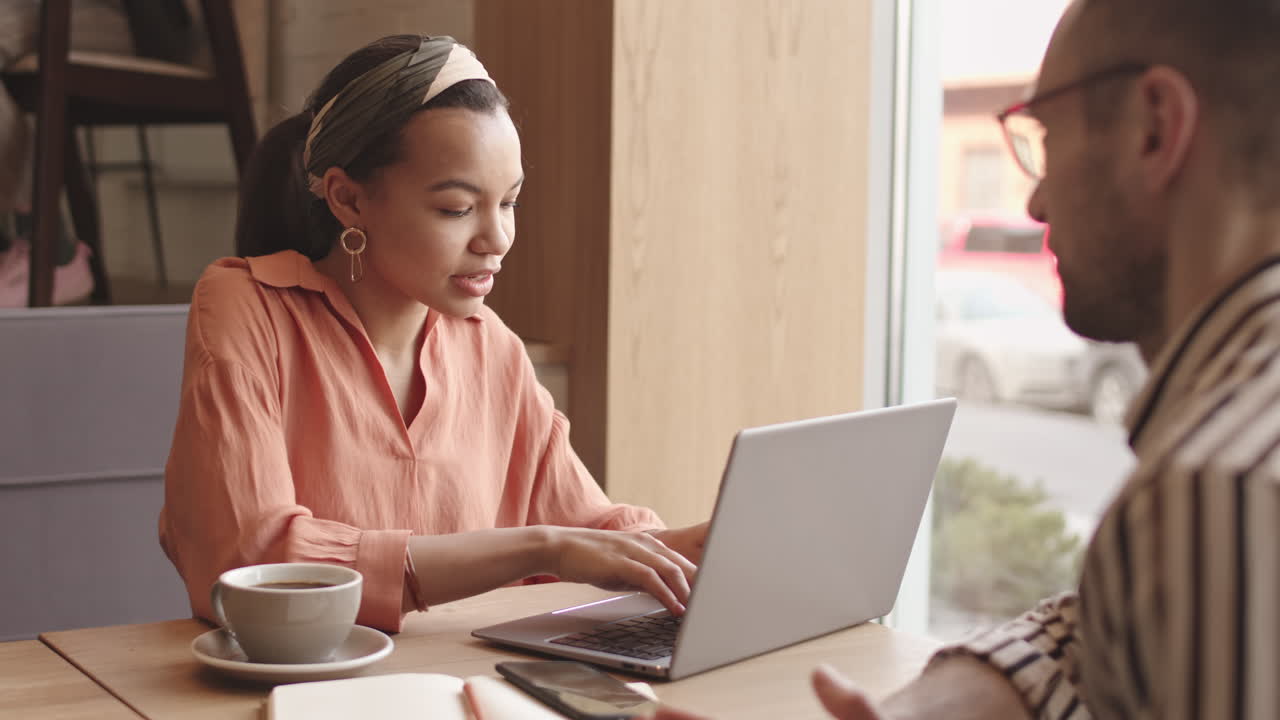 Job Interview in Cafe