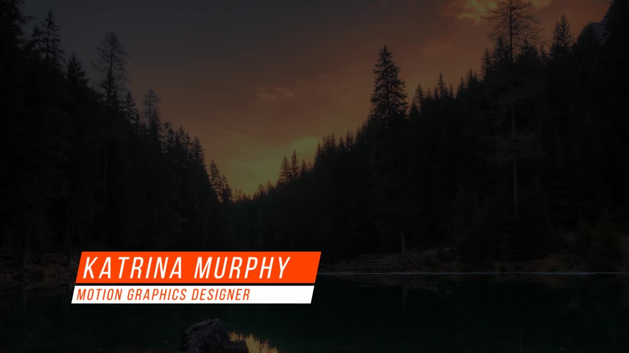 Mountain Lake Sunset Landscape