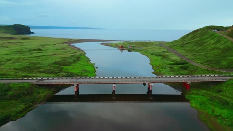 coastal bridge over river