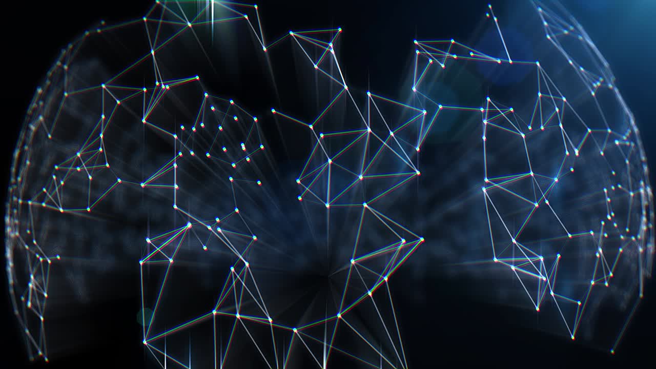 Blue Technology Abstract Background