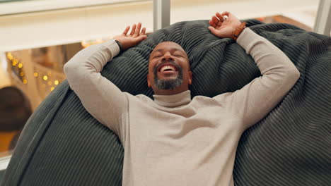 Dance,-free-and-happy-black-man-at-work