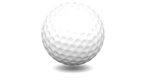 golfball. looping footage has 4k resolution. 3d illustration.