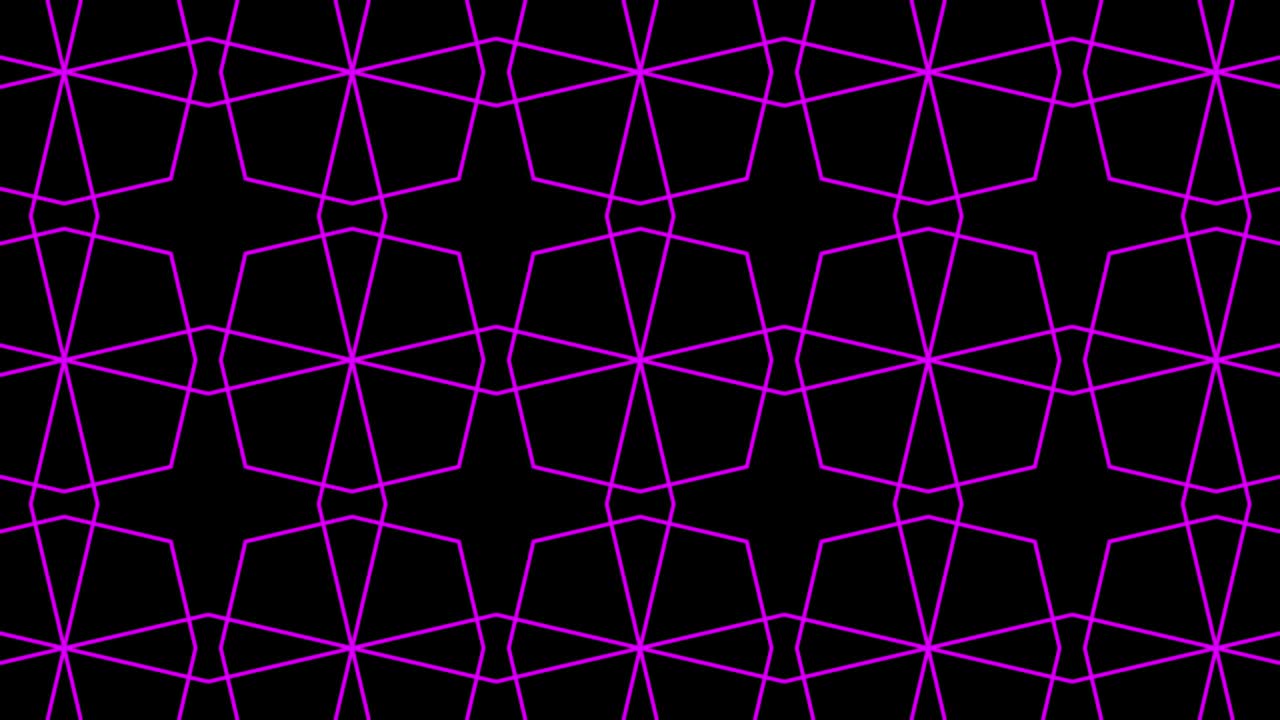 Geometric pattern black background color animation