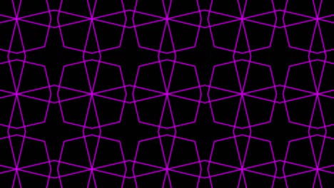 Geometric pattern black background color animation