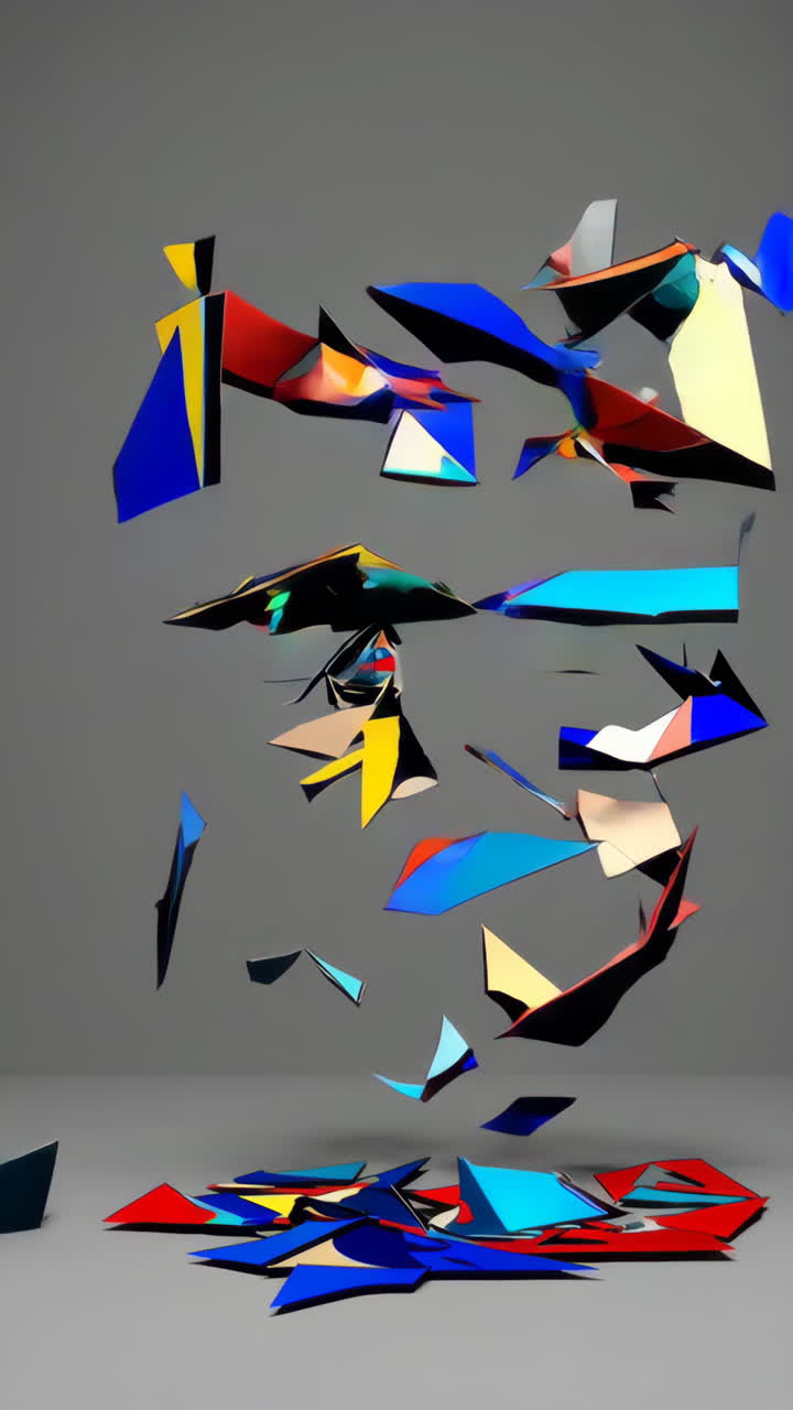 explosión geométrica abstracta