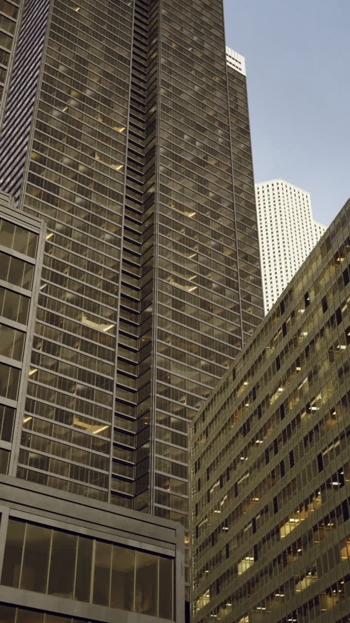 Urban landscape showcasing modern architecture in a bustling city