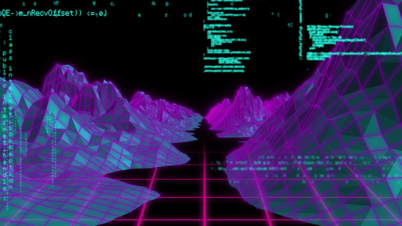 animación del procesamiento de datos sobre el metaverso