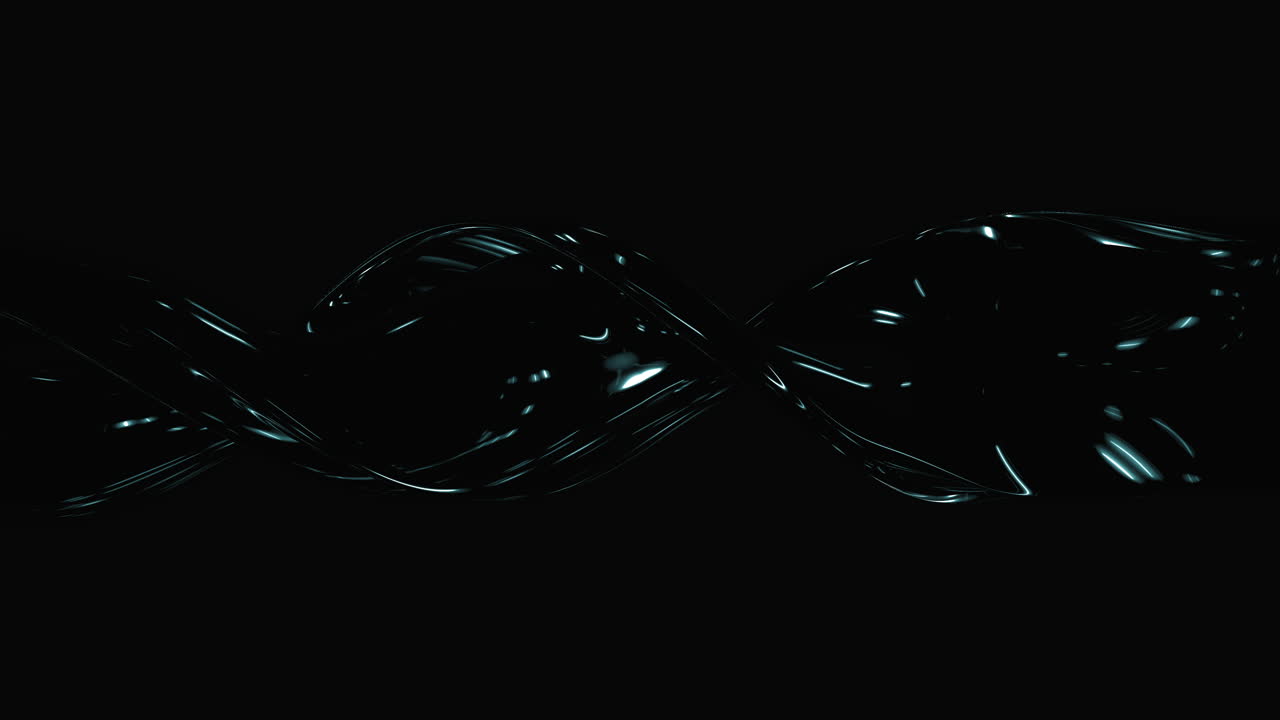 acero líquido azul que fluye en un gradiente negro