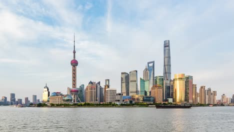 time lapse of shanghai pudong lujiazui