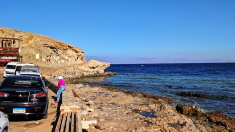 sinai peninsula red sea rocky coastline calm sea clear skyline sky egypt