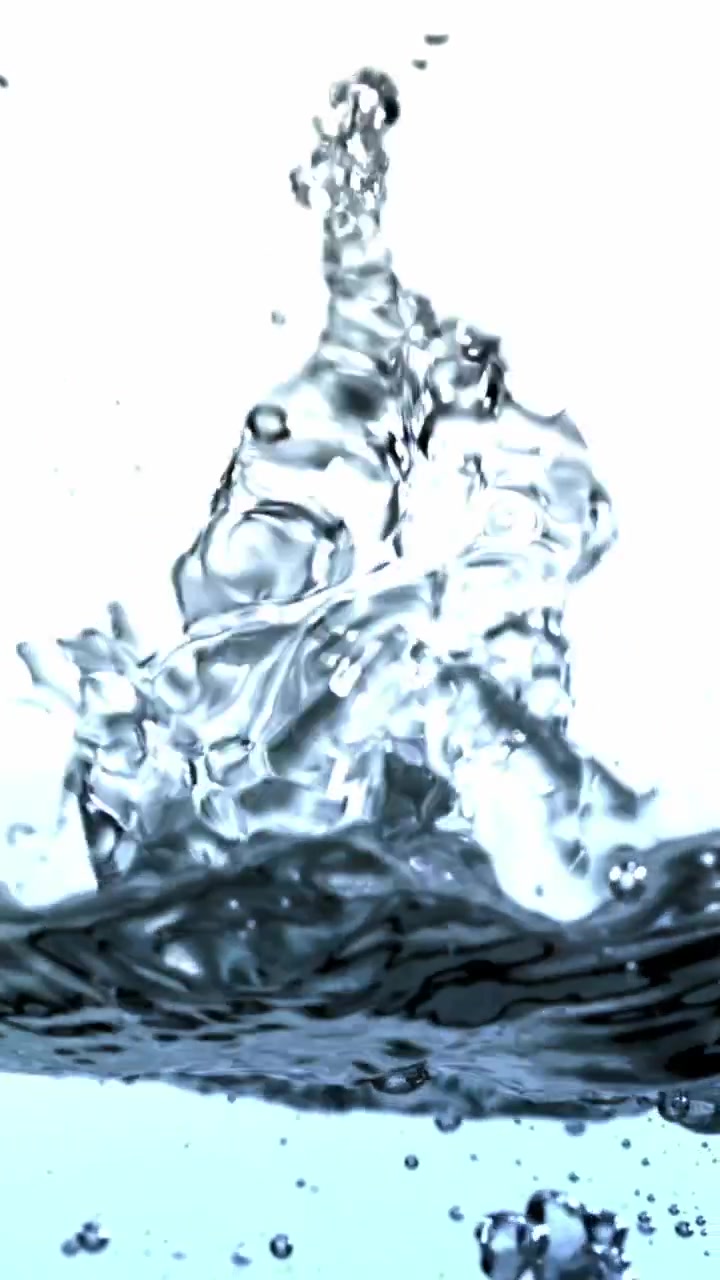 Close-up of Water Splashing and Bubbling in Slow Motion