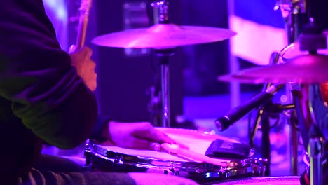 Drummer-playing-drums-during-an-architectural-college-fest-in-Kerala