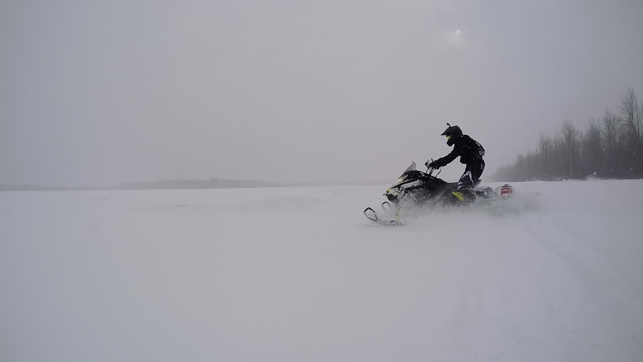 Snowmobiling videos during winter time (Ski Doo)