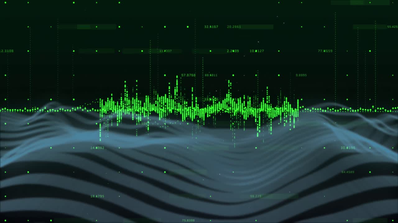 라인에 대한 데이터 처리의 애니메이션