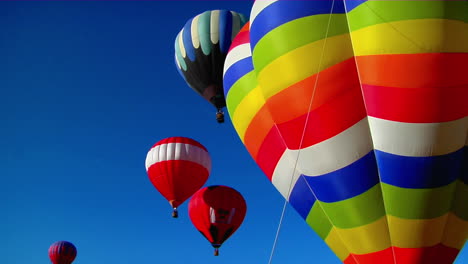 colorful balloons launch at the albuquerque balloon festival