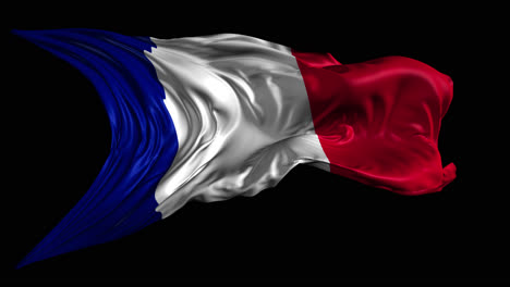 waving french flag