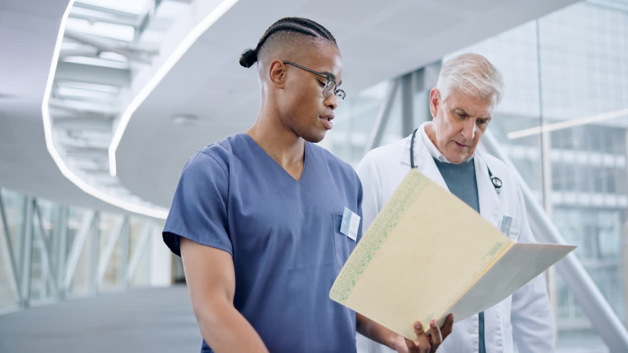 carpeta, trabajo en equipo del médico