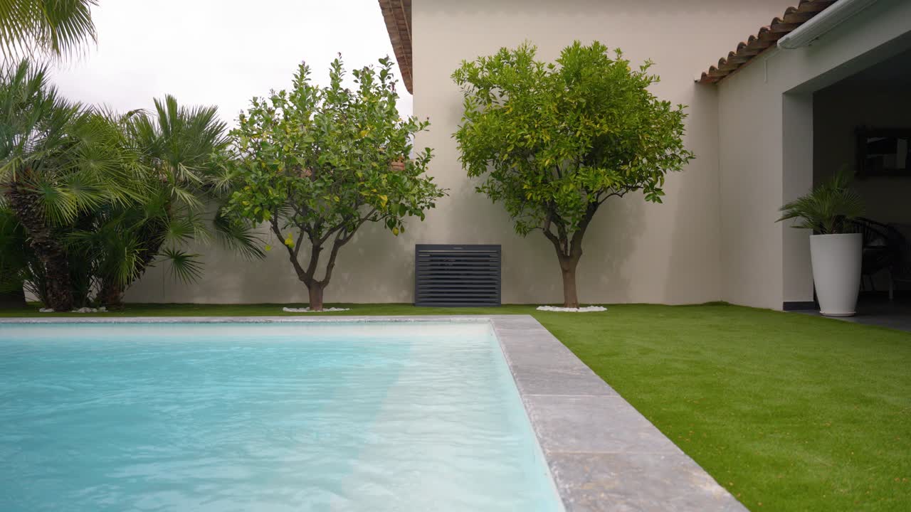 luxury French villa with private pool utilising air conditioning to keep cool