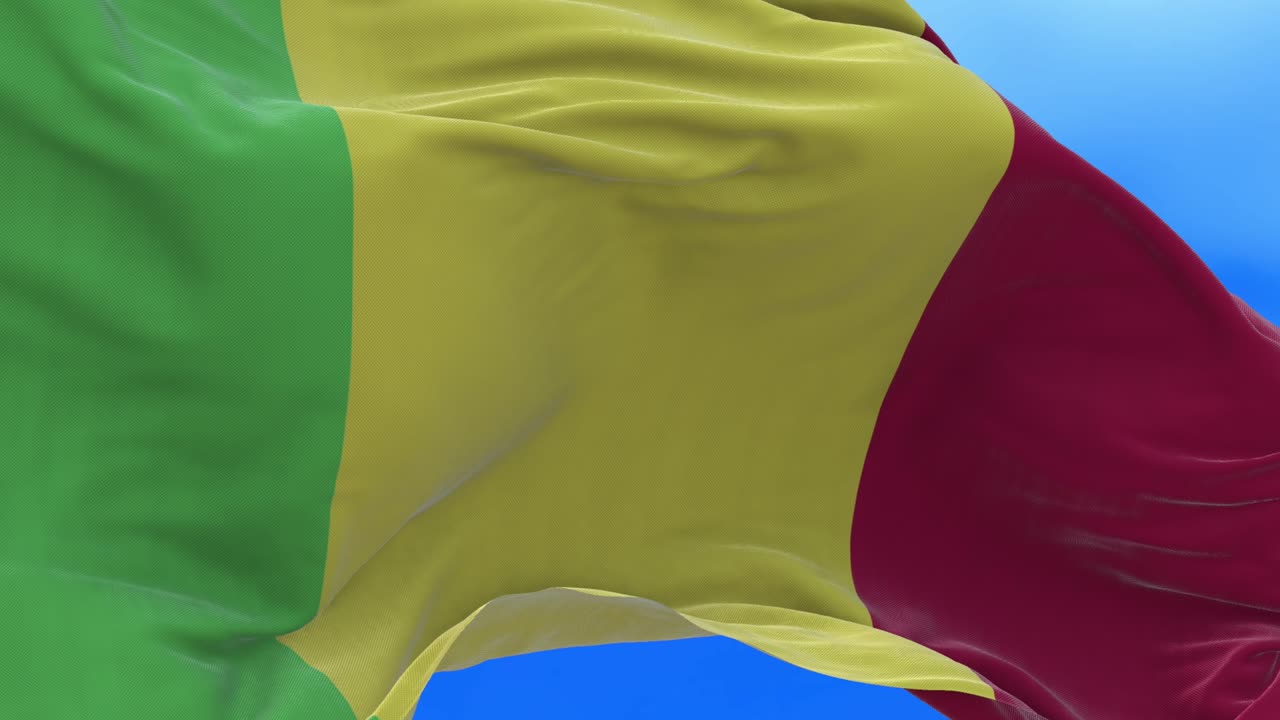 Loop continuo della bandiera del Mali