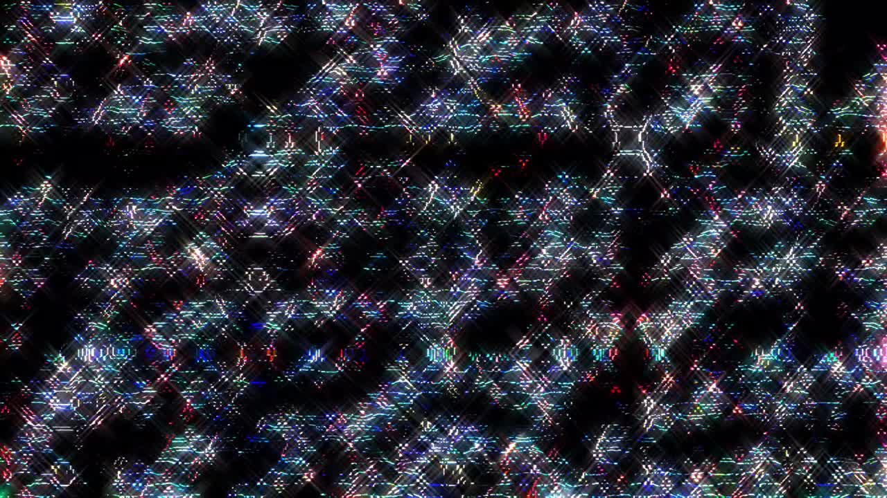 líneas brillantes que establecen movimiento de onda, color completo, sobre fondo negro