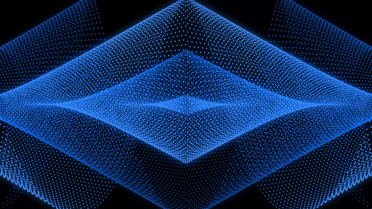 Blue color Dot Shape Pattern animation motion graphics