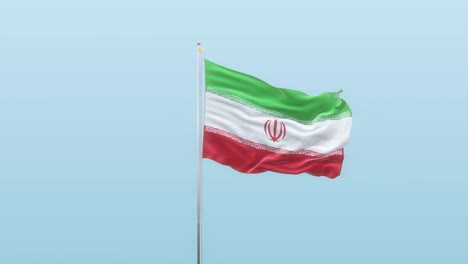 iran flag with alpha and background with different angle of movement